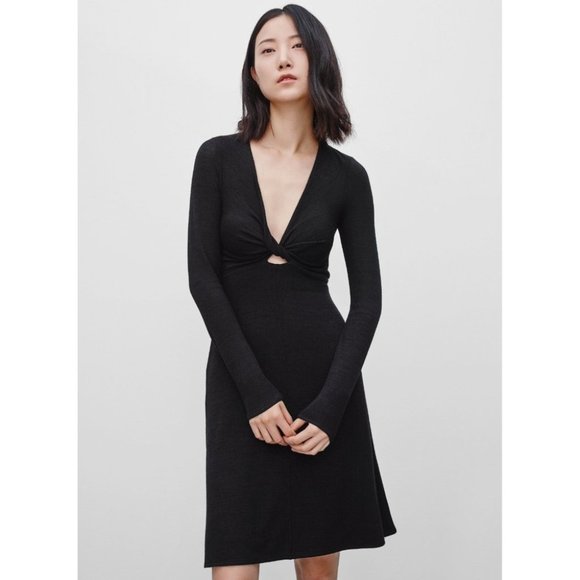 Aritzia Dresses & Skirts - Aritzia Wilfred Free Paige Twist Front Dress
